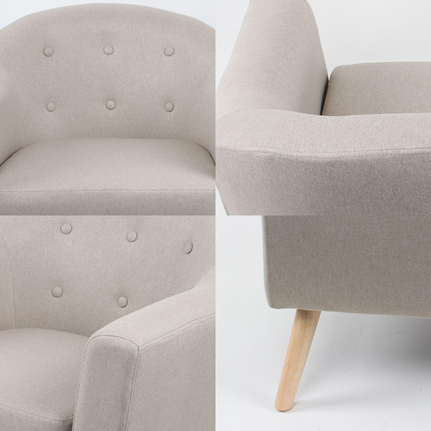 Sitial de Lino Sofía Beige-4