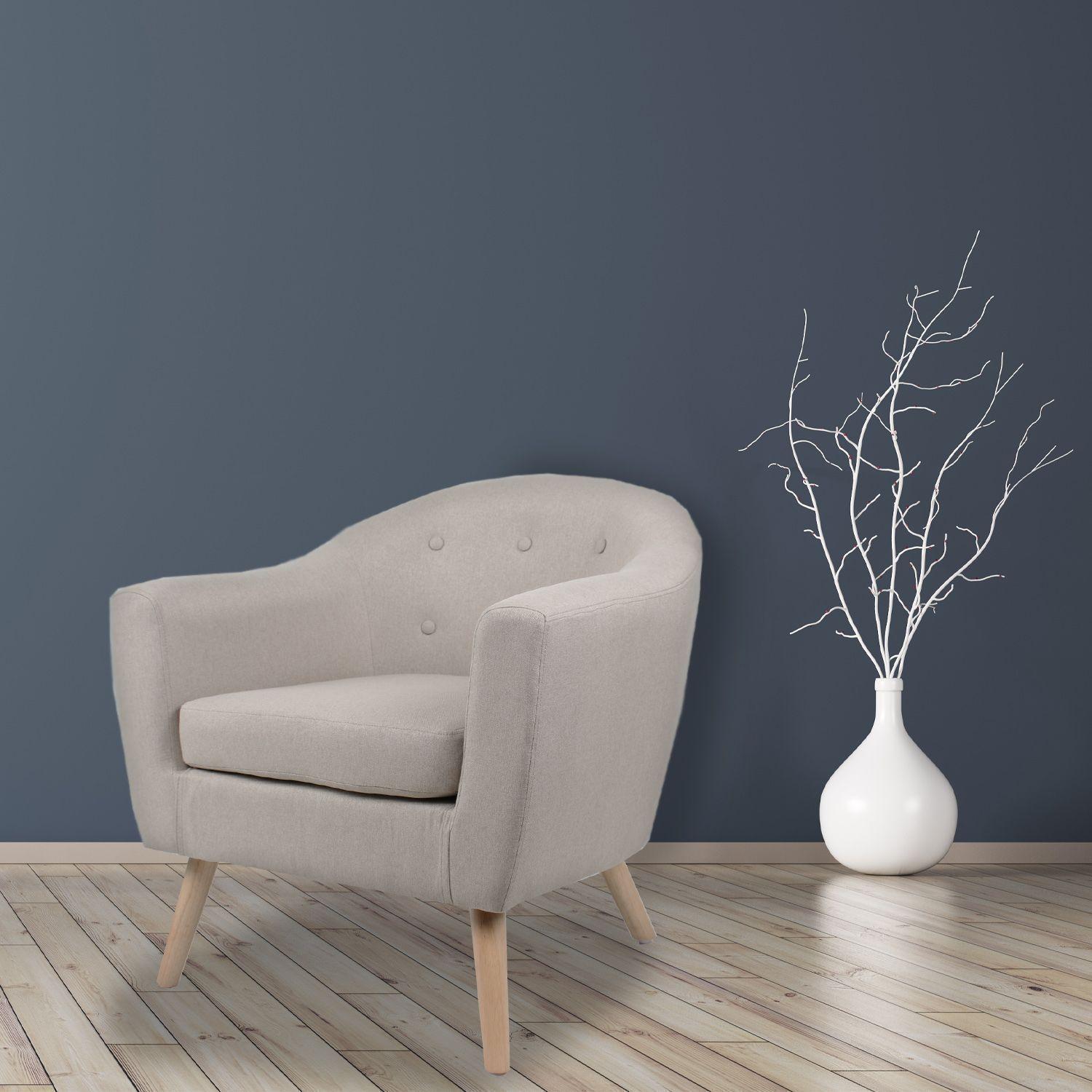 Sitial de Lino Sofía Beige-1