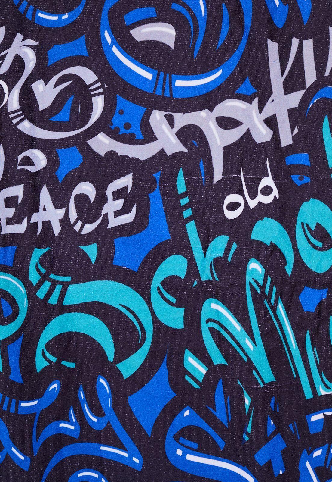 Toalla Playa Graffiti Azul Family Shop-1