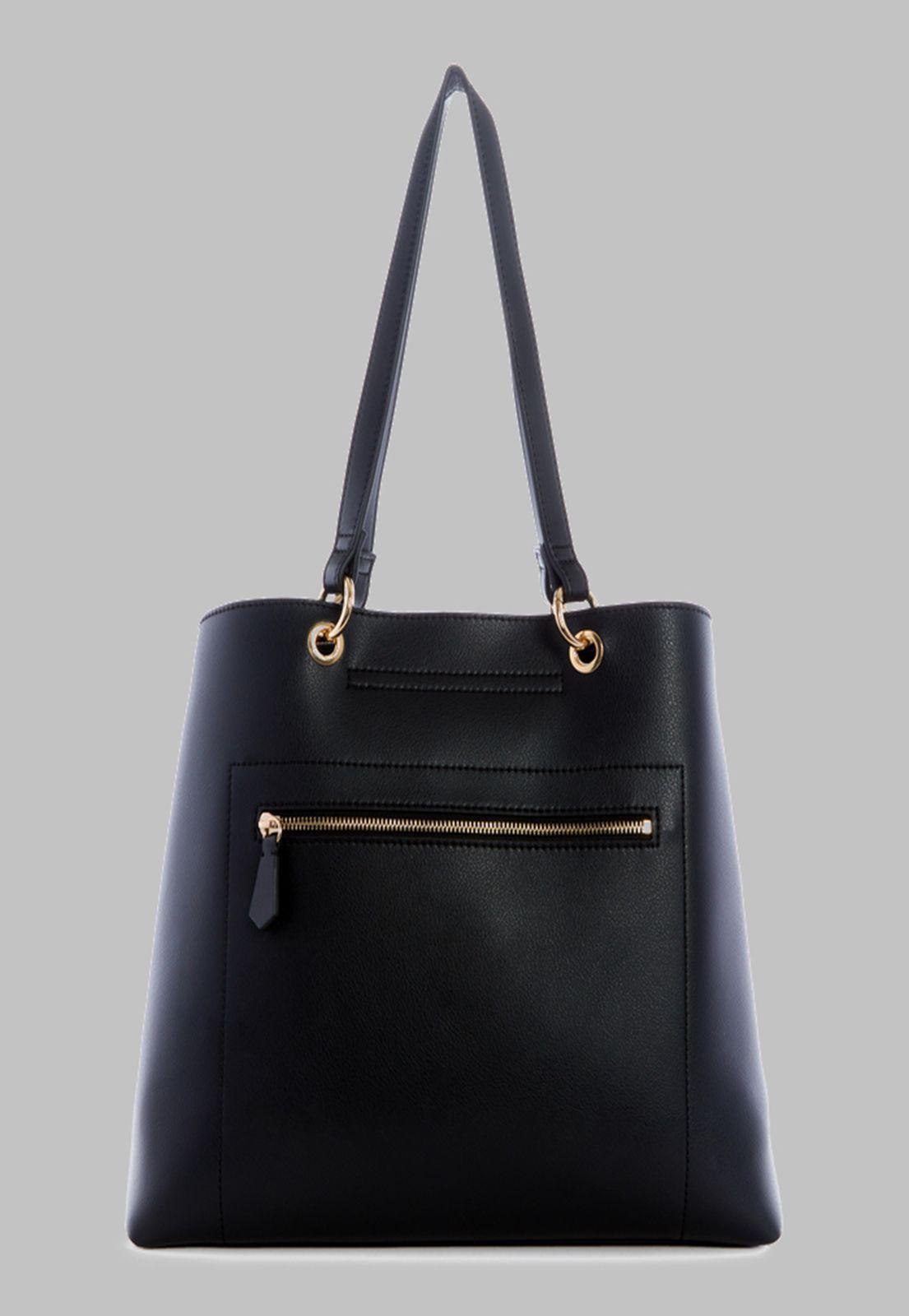 Cartera Guess Eco Mia Girlfriend Shopper Bla Negro-2