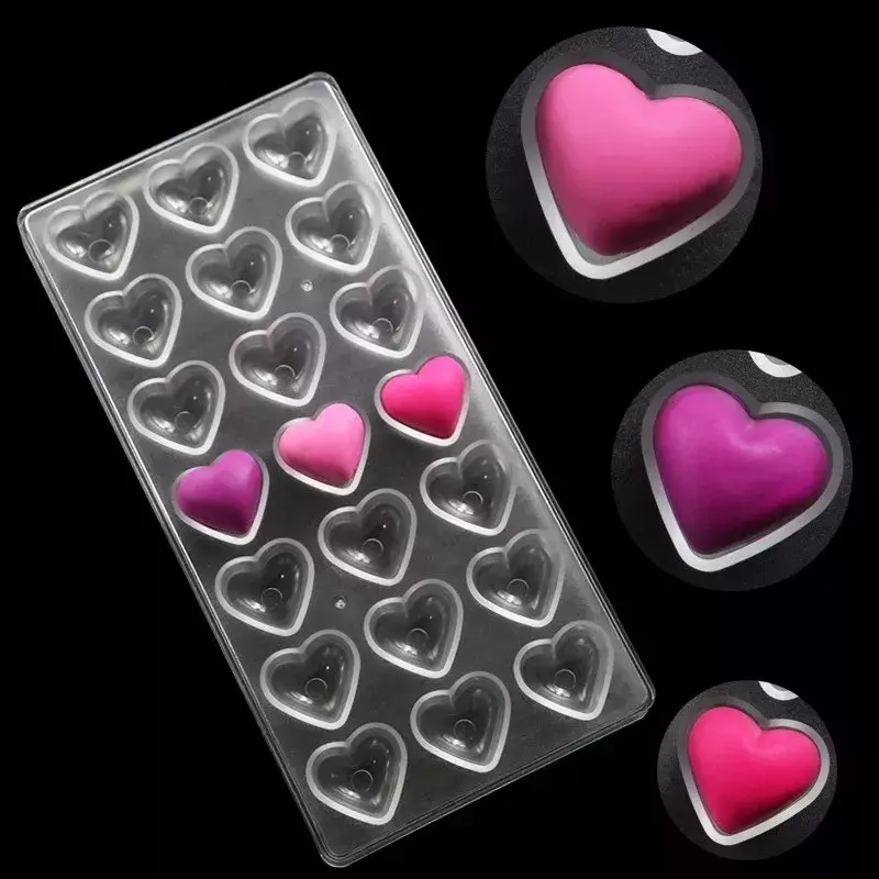 Molde Chocolate Acrilico Molde De Chocolate Molde De Corazón-1