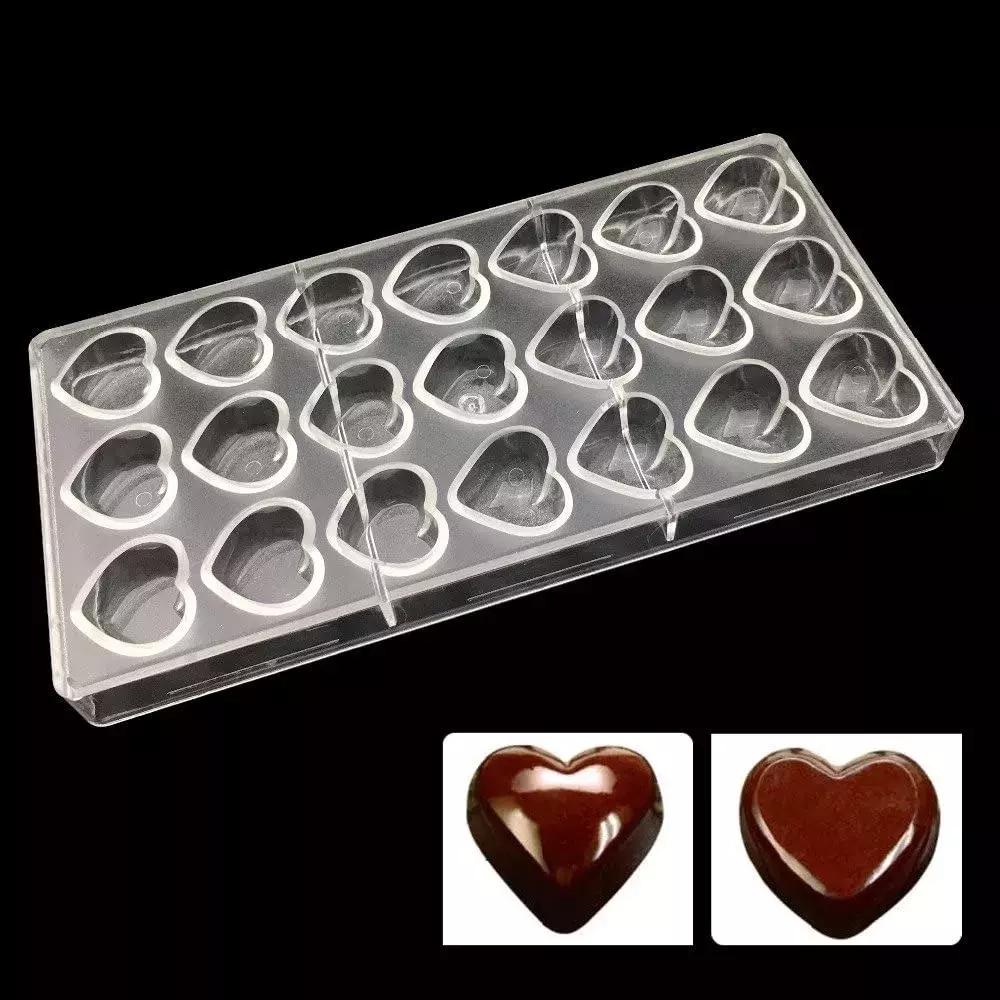 Molde Chocolate Acrilico Molde De Chocolate Molde De Corazón-2