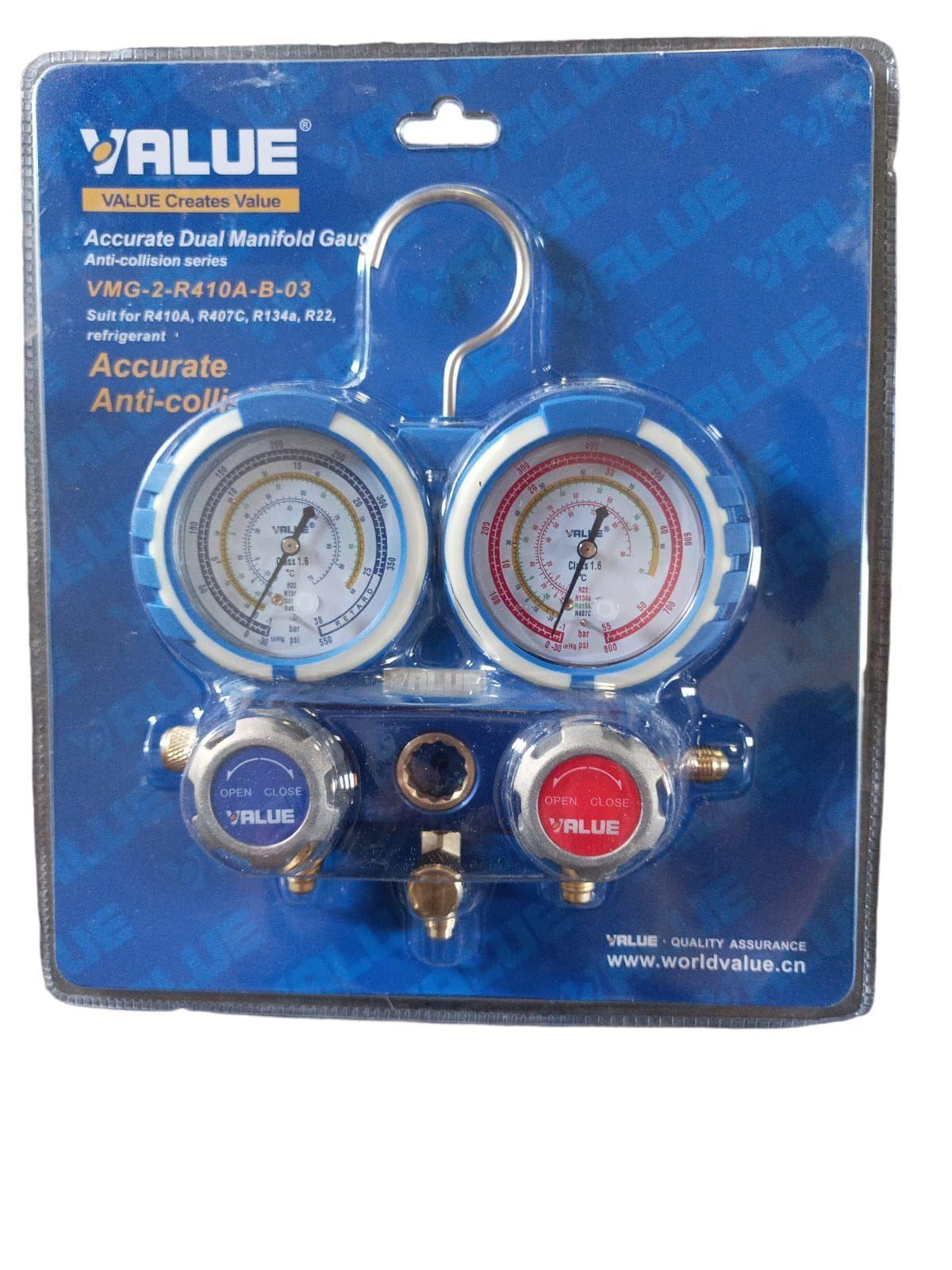 ARBOL DE CARGA R410 VALUE MANOMETRO MANIFOLD-0