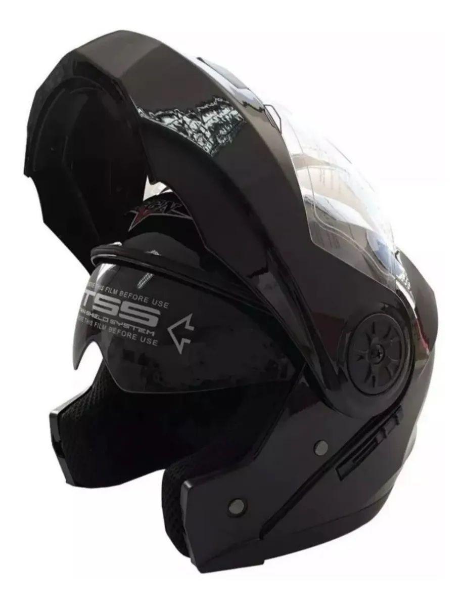 Casco Abatible Fgn Con Mica Transparente Y Gafas Polarizadas-0