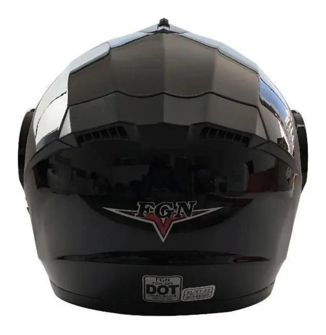 Casco Abatible Fgn Con Mica Transparente Y Gafas Polarizadas-2