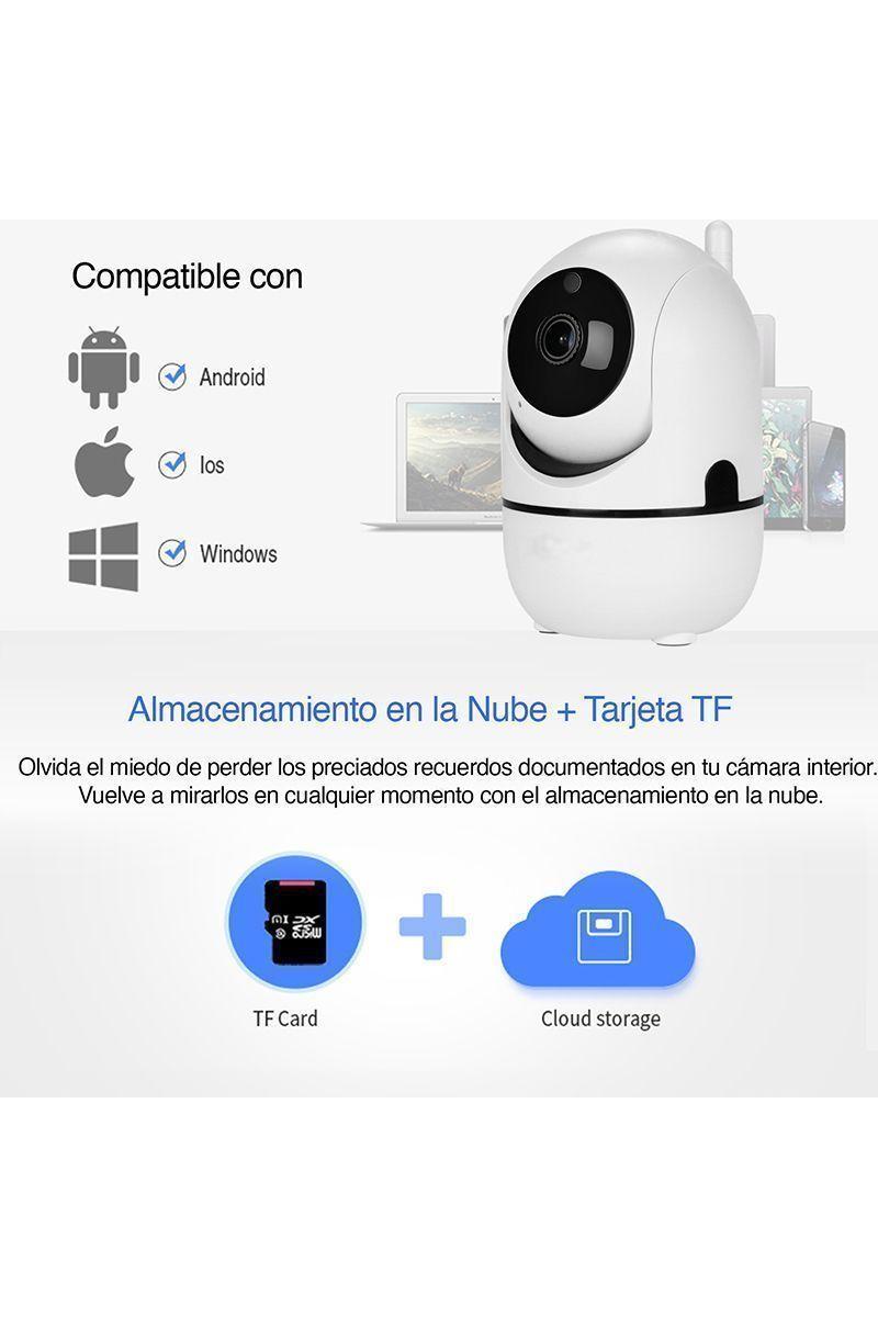 Cámara Interior IP WIFI 720P Visión Nocturna-4