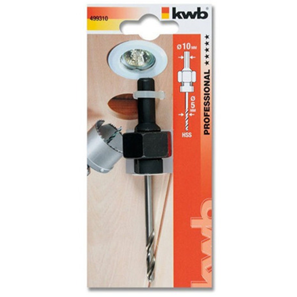 Adaptador Broca Guía 10 X 5 Mm P/ Sierra Copa Kwb-0