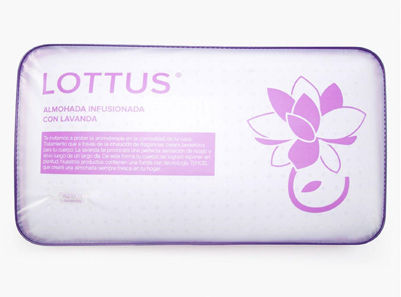 Almohada Gel Memory Foam Infucionada Con Lavanda Lottus MFLP-5