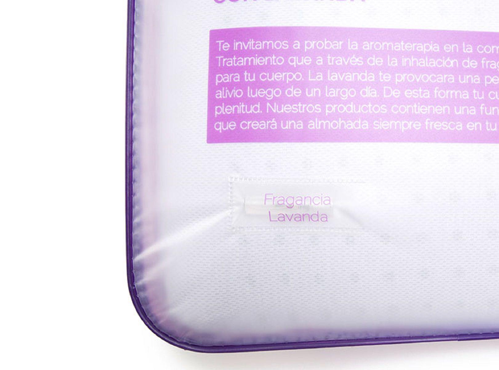 Almohada Gel Memory Foam Infucionada Con Lavanda Lottus MFLP-4