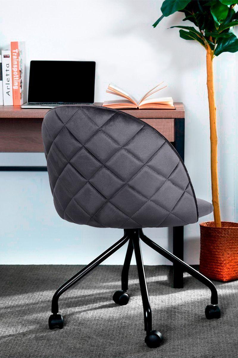 Silla Escritorio Terciopelo con Ruedas-5