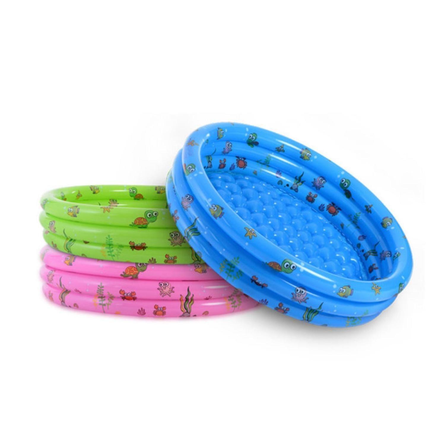 Piscina Inflable Redonda 90x30cm Infantil Rosado-1