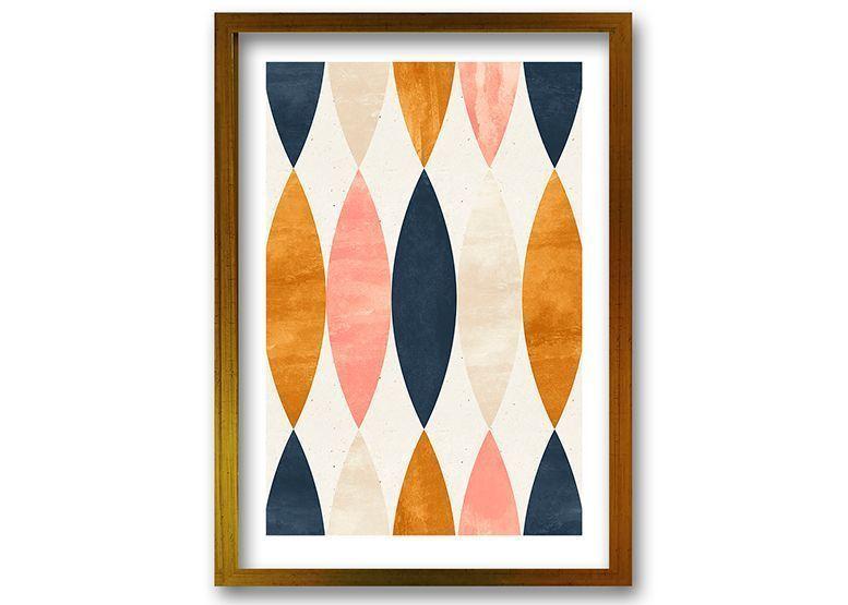 Cuadro 50x35 cm ilustración Patron pluma-0