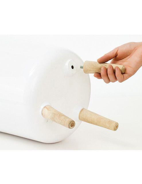 Macetero Autorregante Estilo Nórdico 27cm Blanco-1