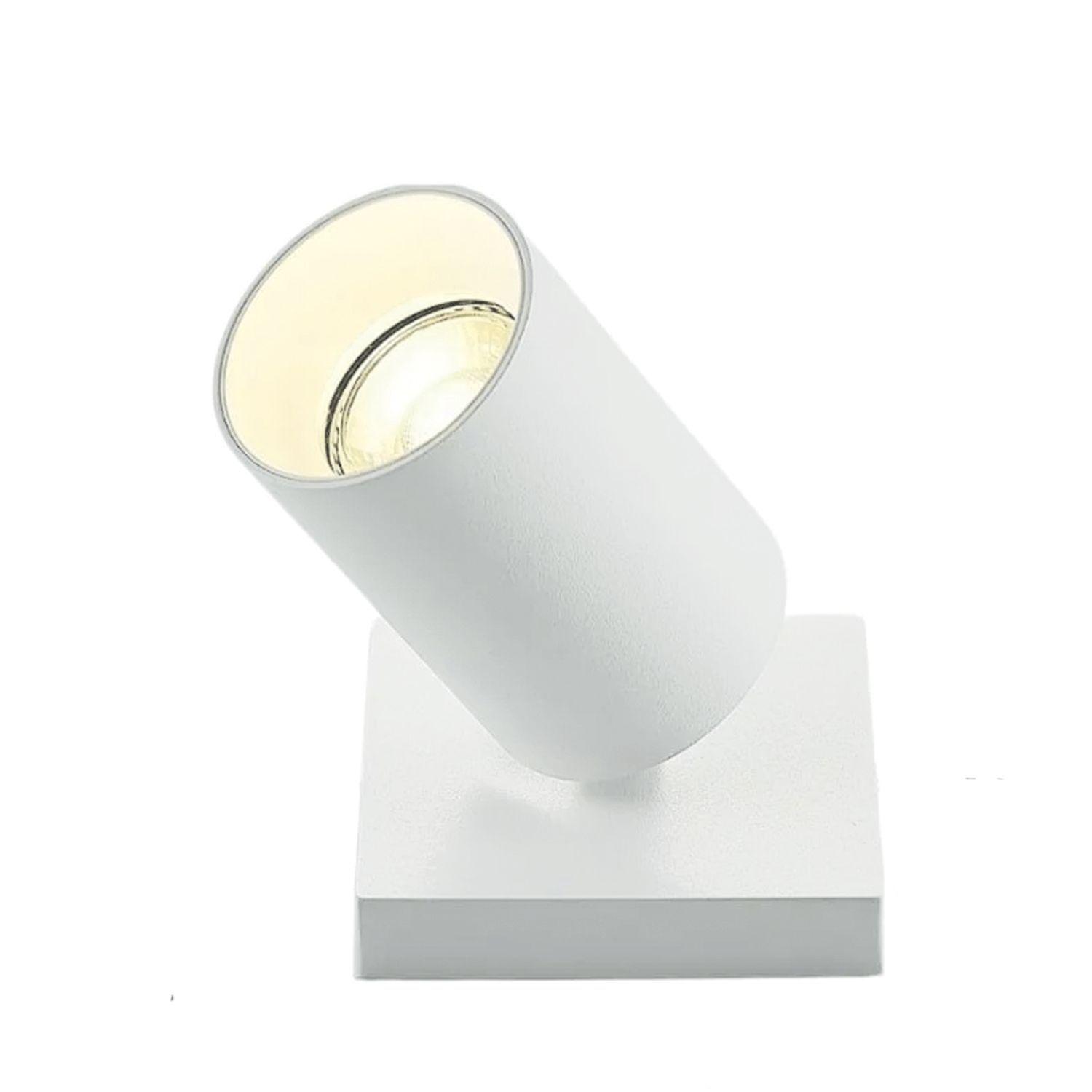 Foco Spotlight Blanco 1x Con Ampolleta 5,5W GU-10 Cálida M-2
