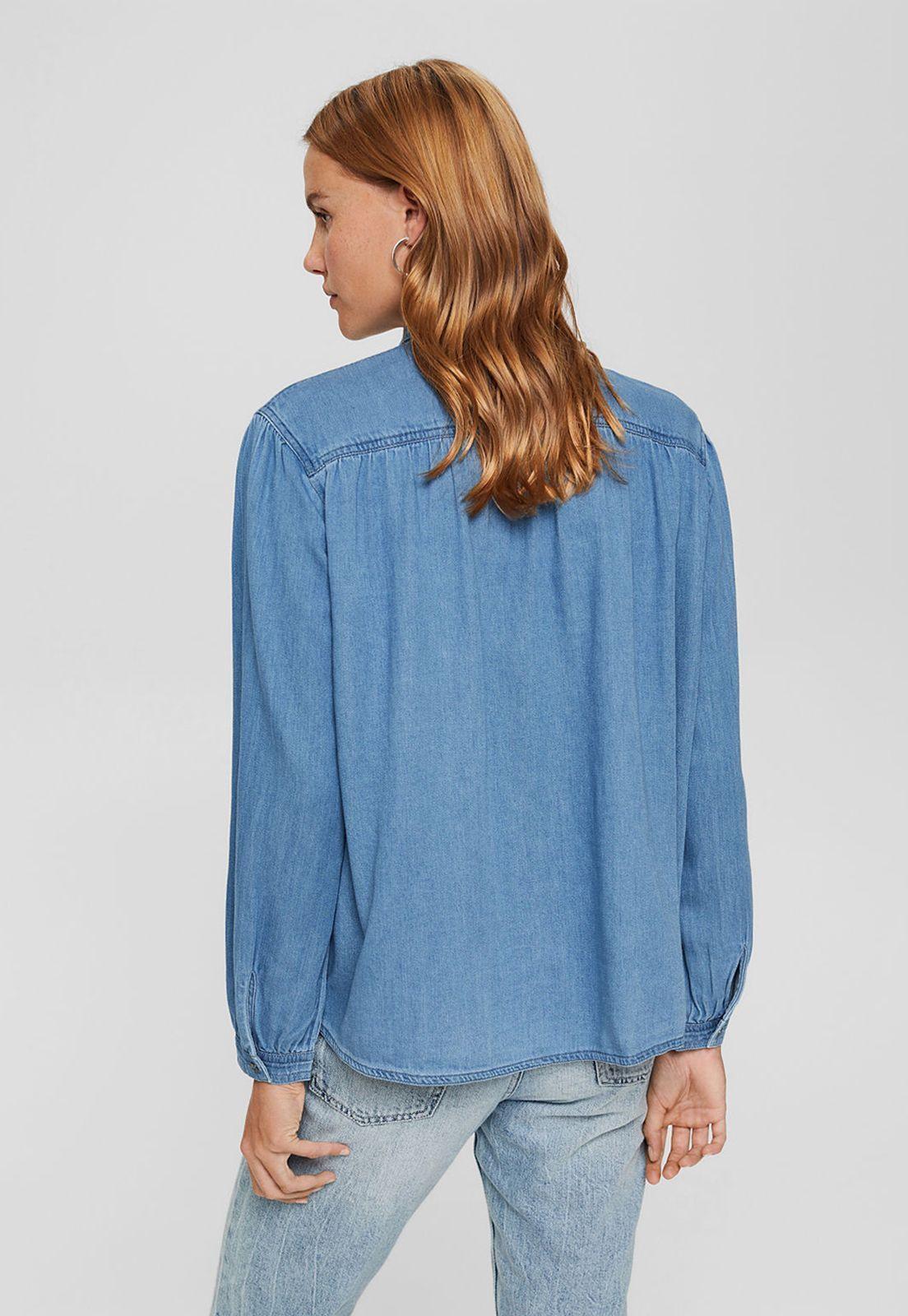 Blusa Denim Manga Larga Esprit-1