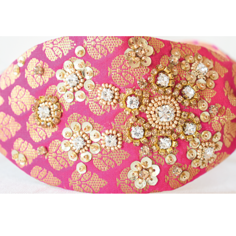 Cintillo Diadema Fucsia -5