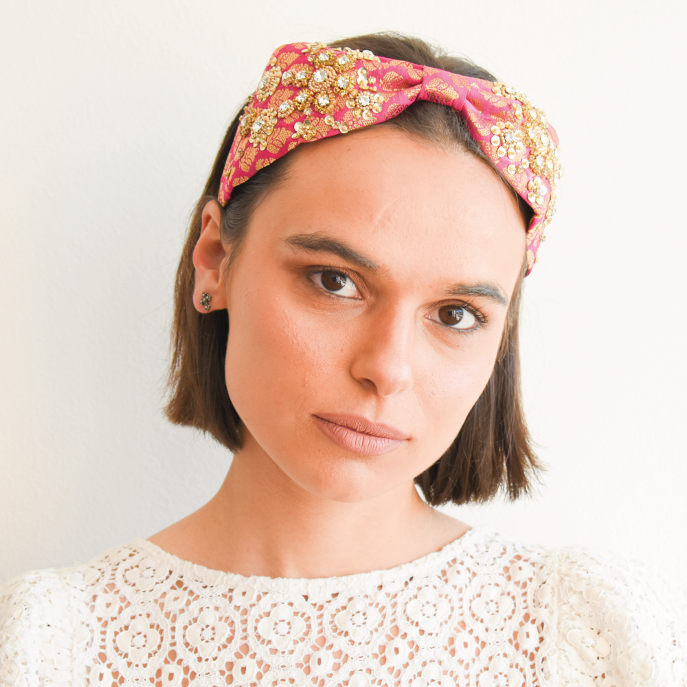 Cintillo Diadema Fucsia -1