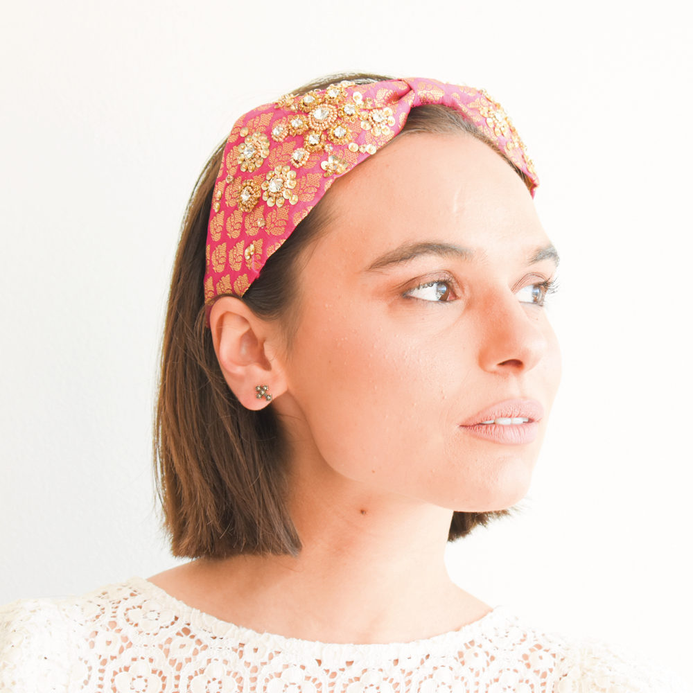 Cintillo Diadema Fucsia -2