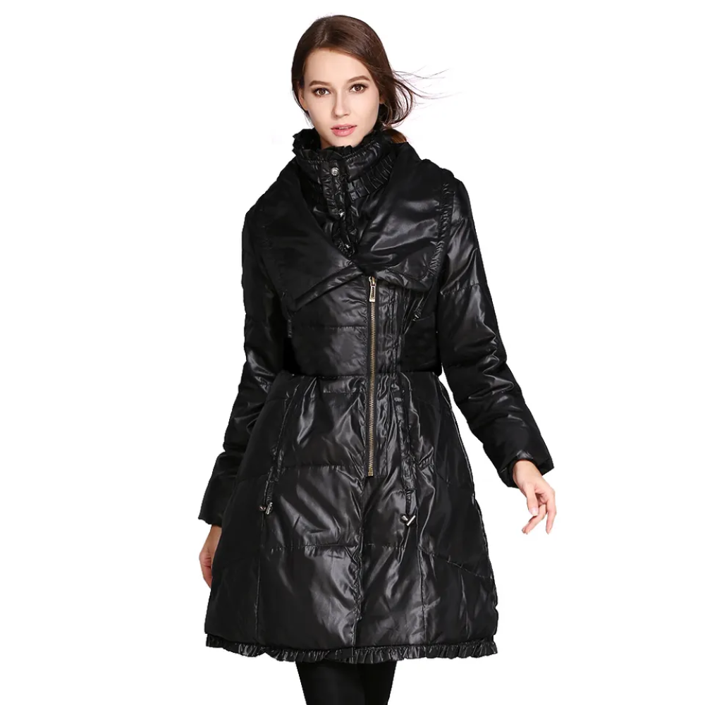 Chaqueta Parka Mujer Térmica Impermeable YMOSS Iconic Negra-0