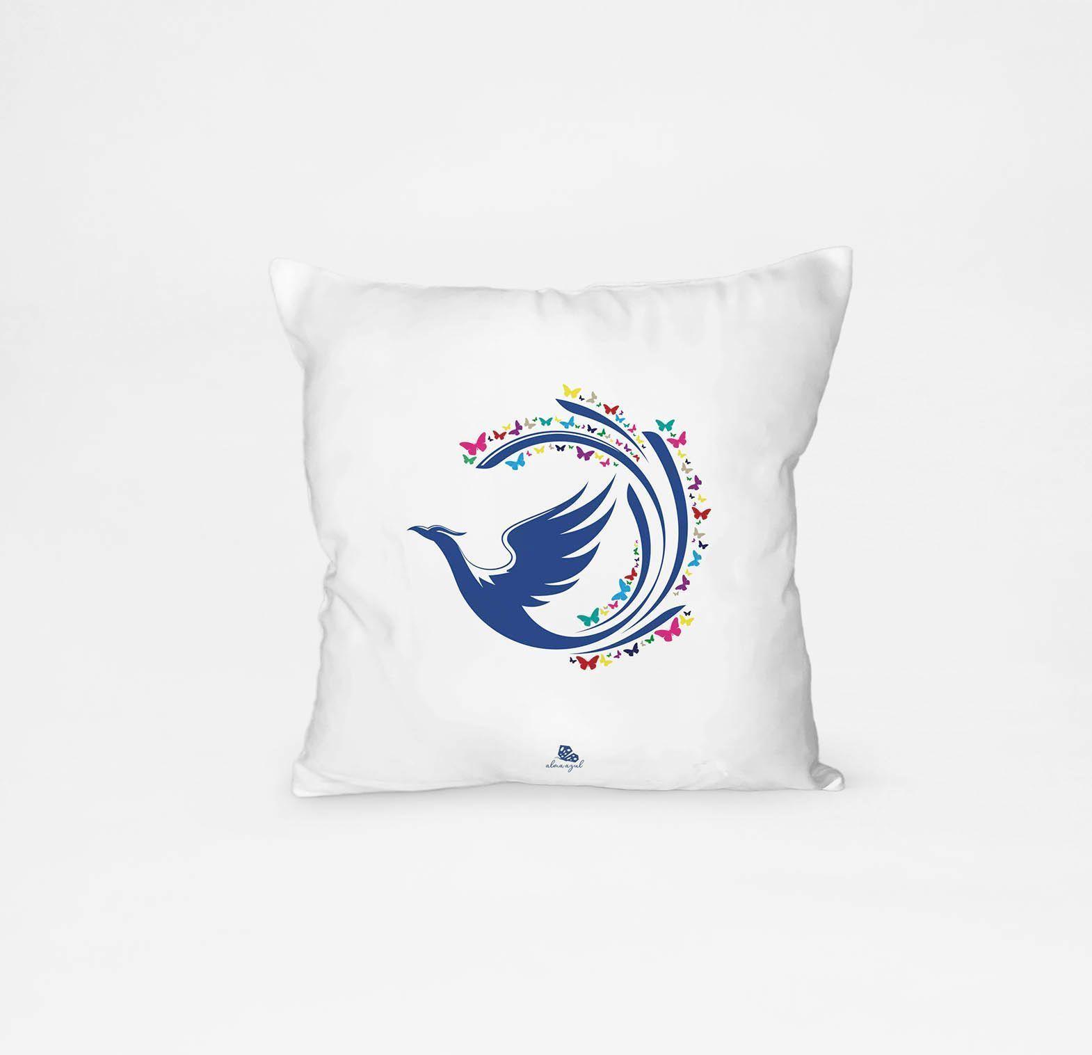 Cojín con relleno, con imagen de El Ave Fénix-0