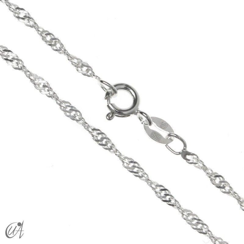 Cadena De Plata Fina (singapur) 45 cm - MABELITA-3