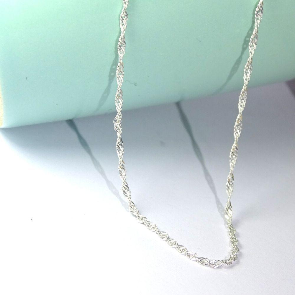 Cadena De Plata Fina (singapur) 45 cm - MABELITA-2