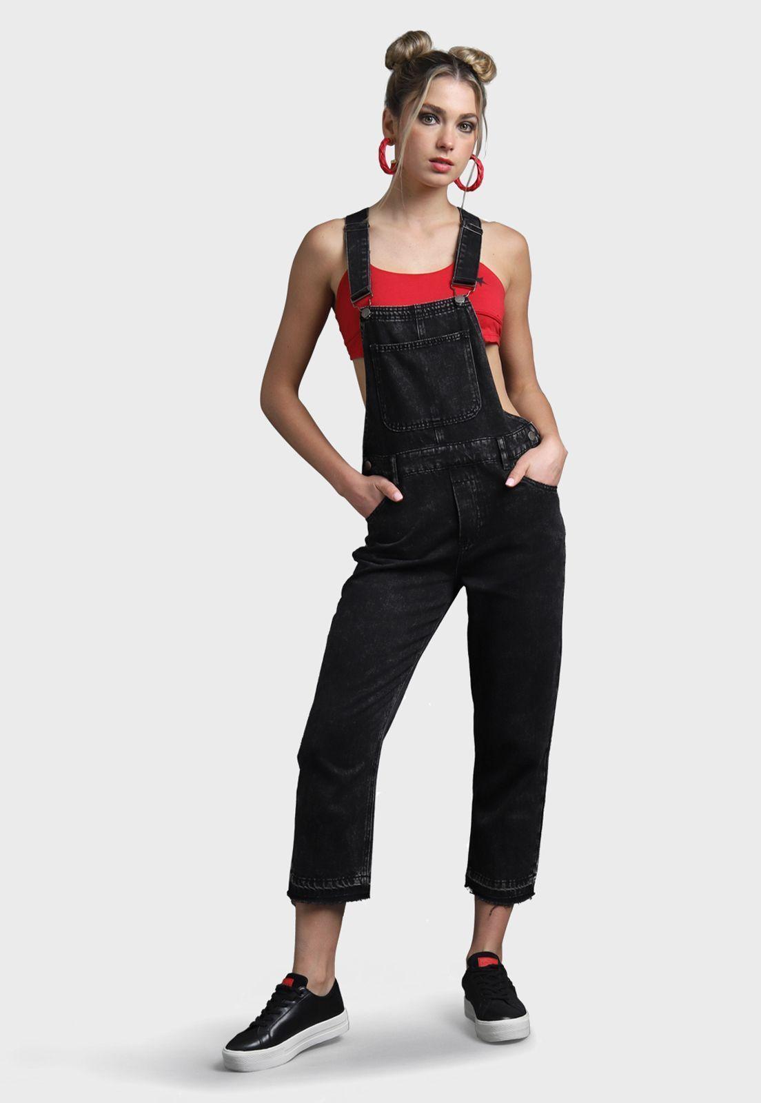 Jardinera Denim Mujer Soviet-0