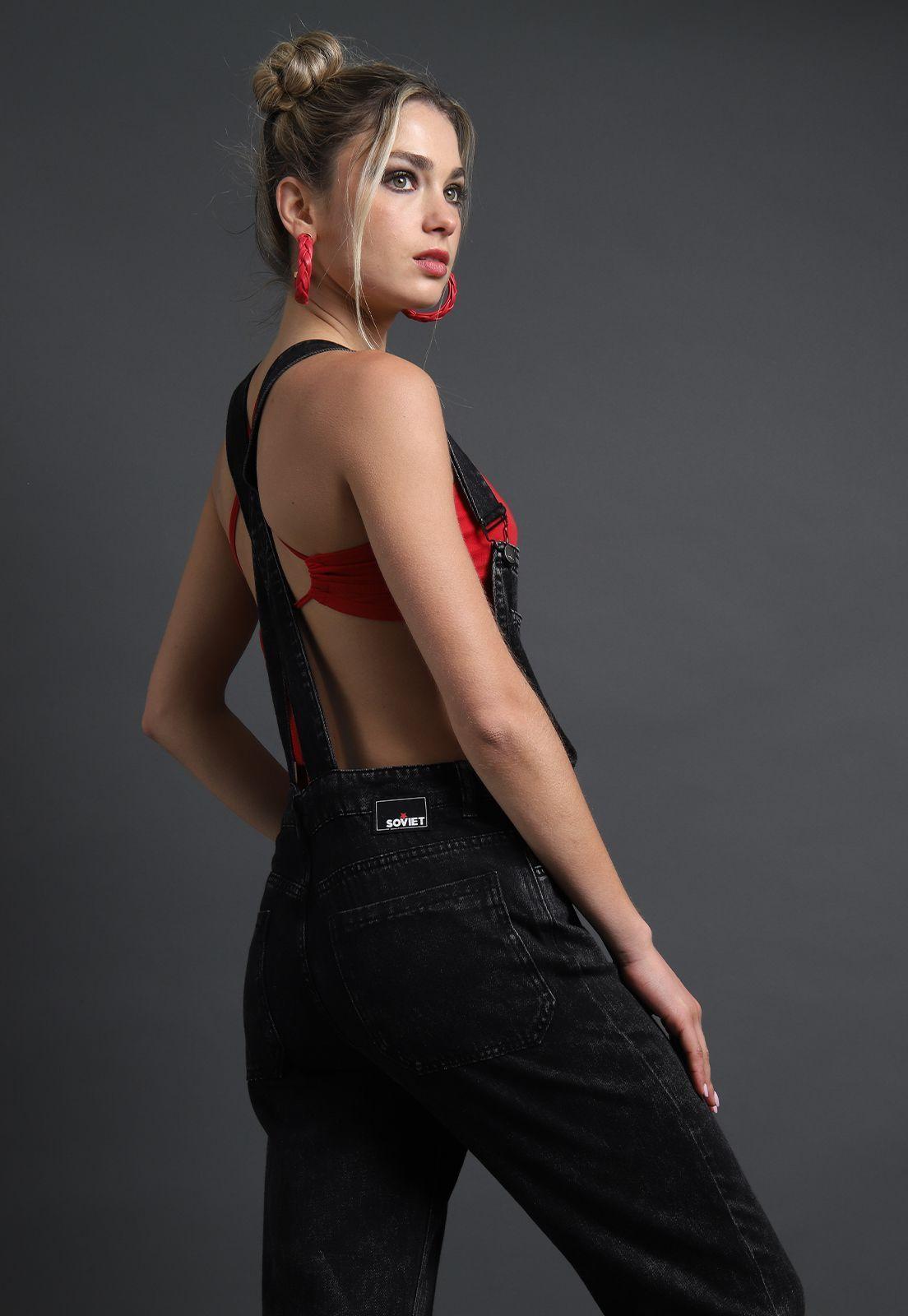 Jardinera Denim Mujer Soviet-5