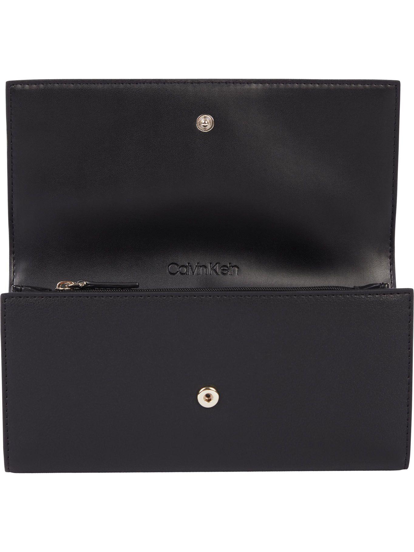 Billetera Re-Lock Trifold Negro Calvin Klein Mujer-1