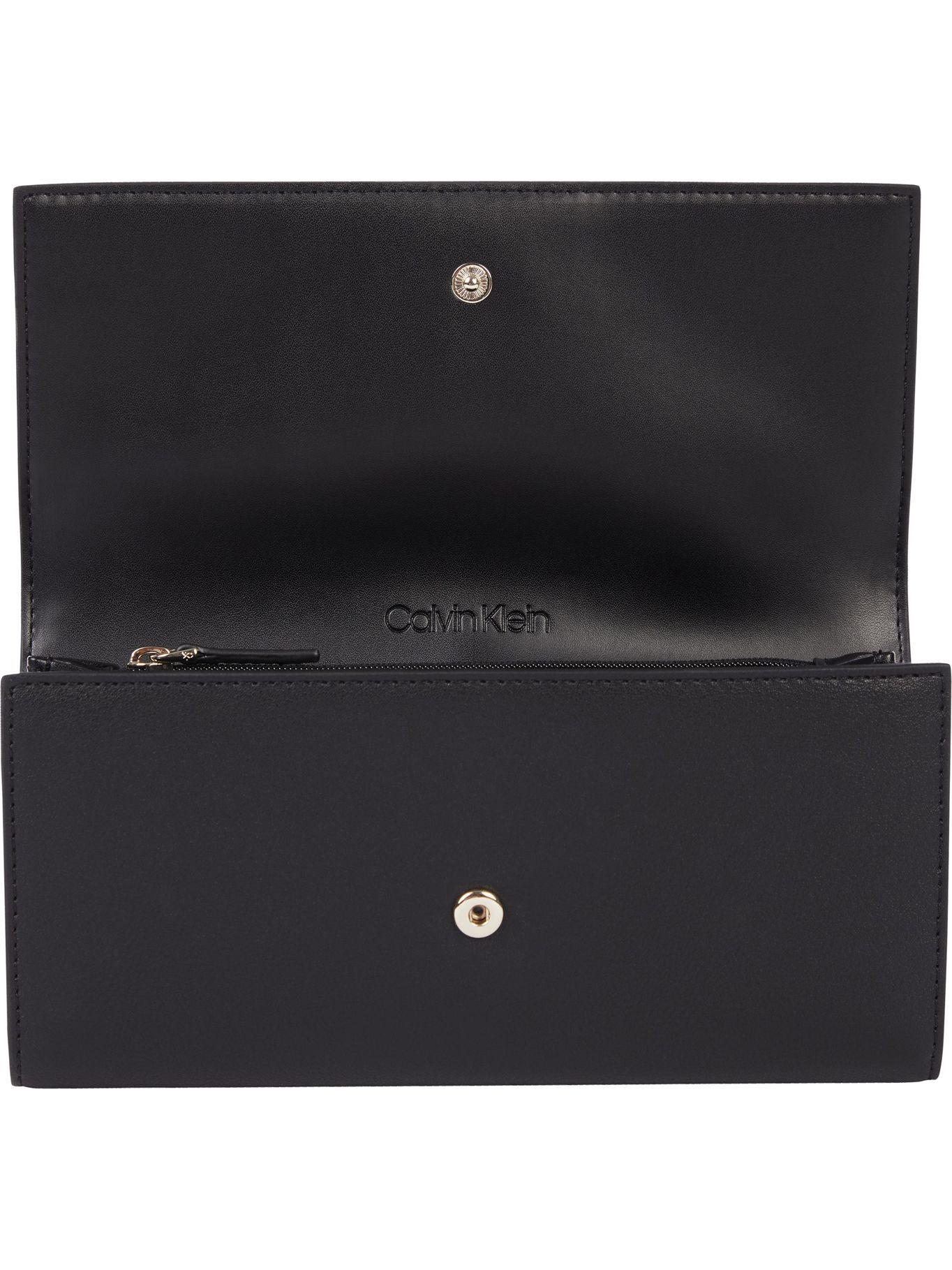 Billetera Re-Lock Trifold Negro Calvin Klein Mujer-2