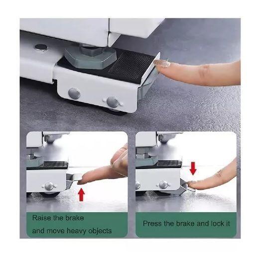 Soporte Para Refrigerador Lavadora Base Ajustable Con Ruedas-2
