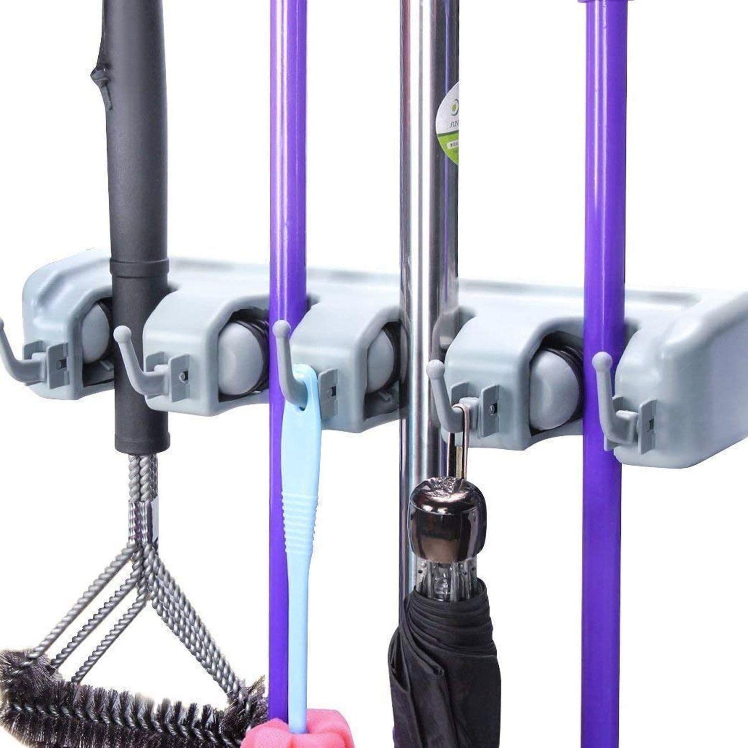 Soporte Organizador de Pared Para Escobas y Utensilios Varios-6