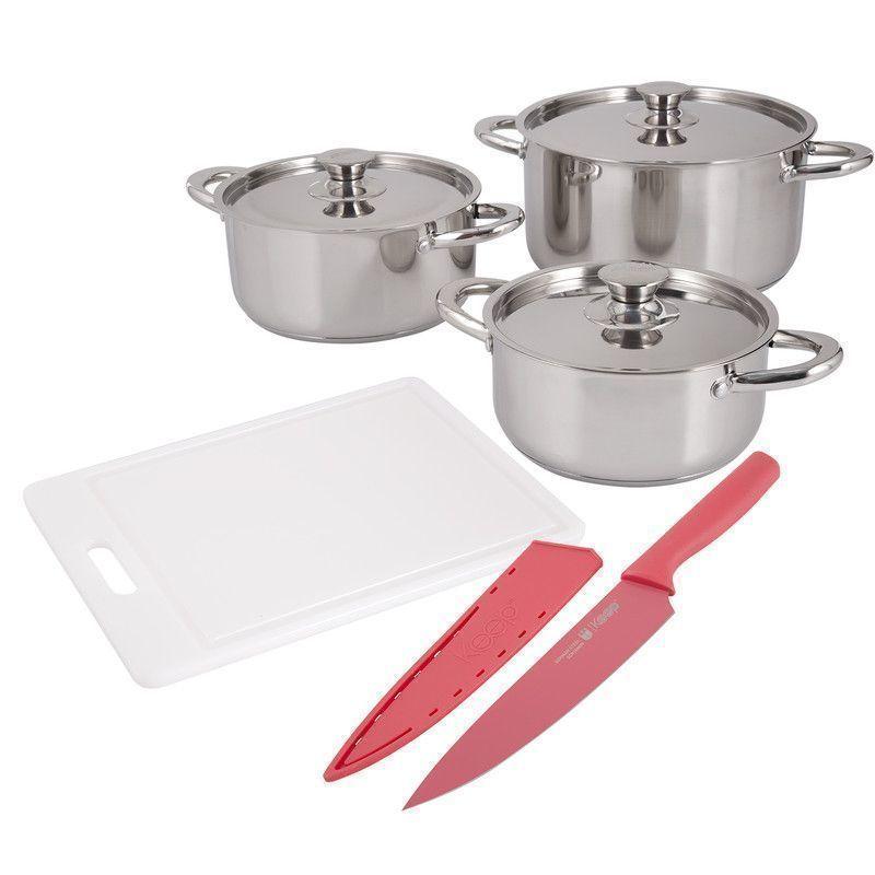 Bateria de Cocina + Utensilios 8 Piezas AH41 - ArtHome-0