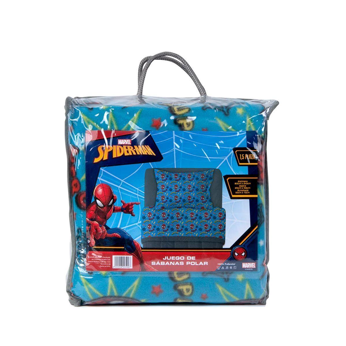 SPIDERMAN - SUPER HERO - JUEGO DE SABANAS POLAR - 820599 - 1.5 PLAZA  -  WINDSOR-2