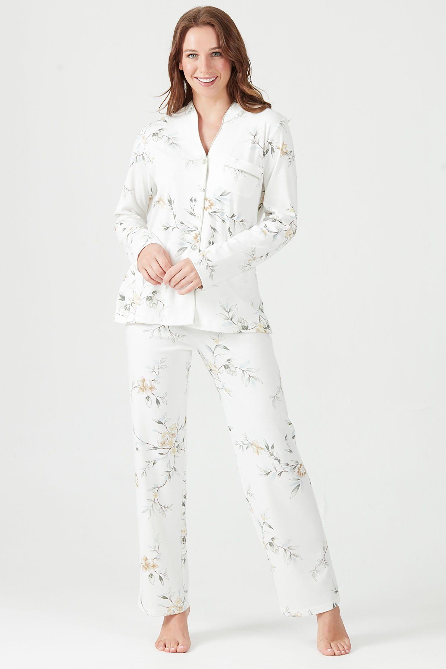 Pijama de mujer Spa Ivory Flor-0