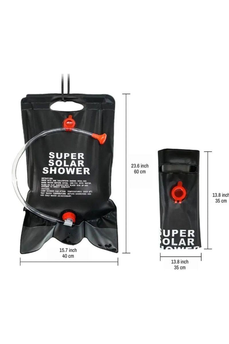 Carpa 1 Persona Carpa Baño Vestidor Portátil + Ducha Solar Azul-3