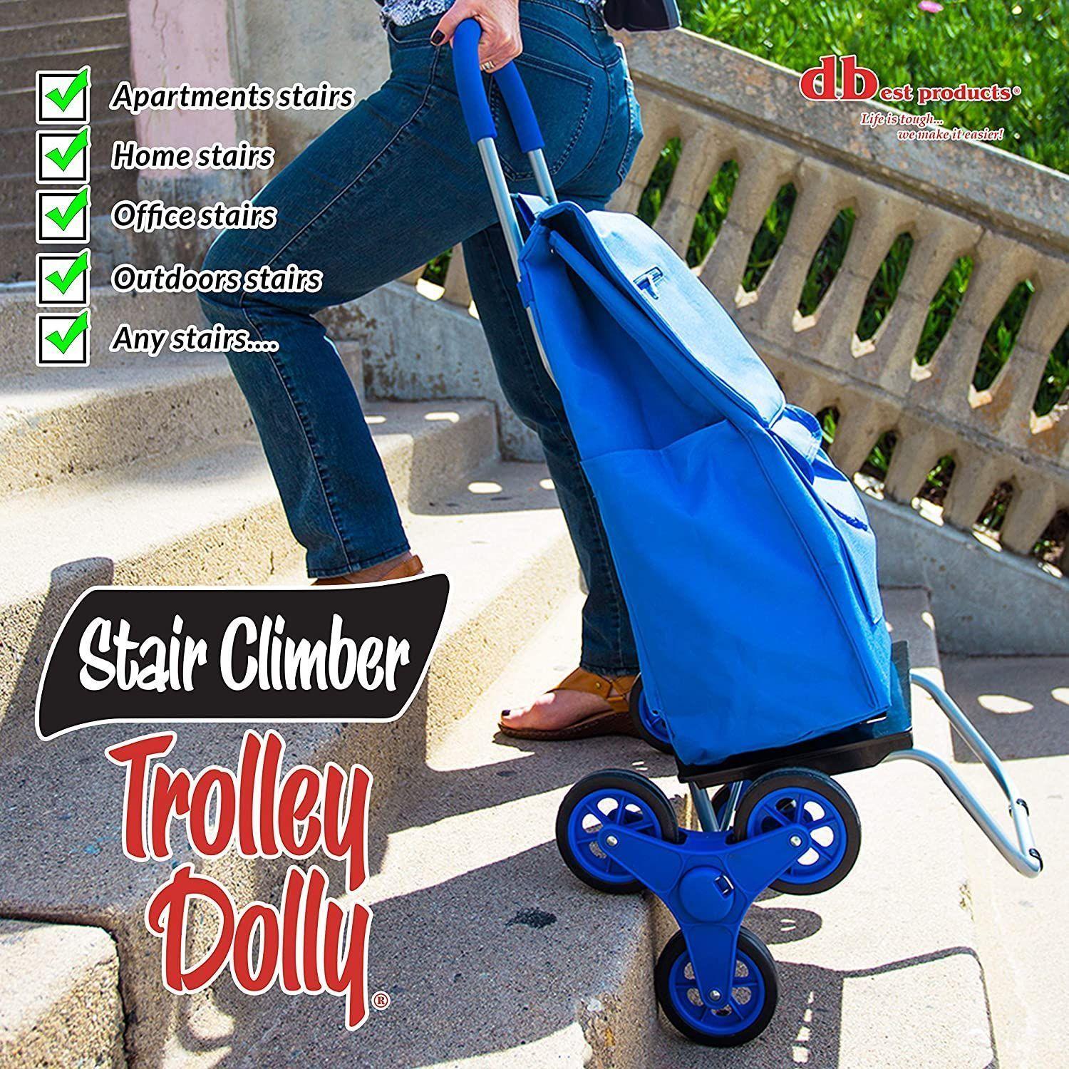 Carrito De Compras Plegable Escalador Feria Trolley Dolly Yegua Blue-6