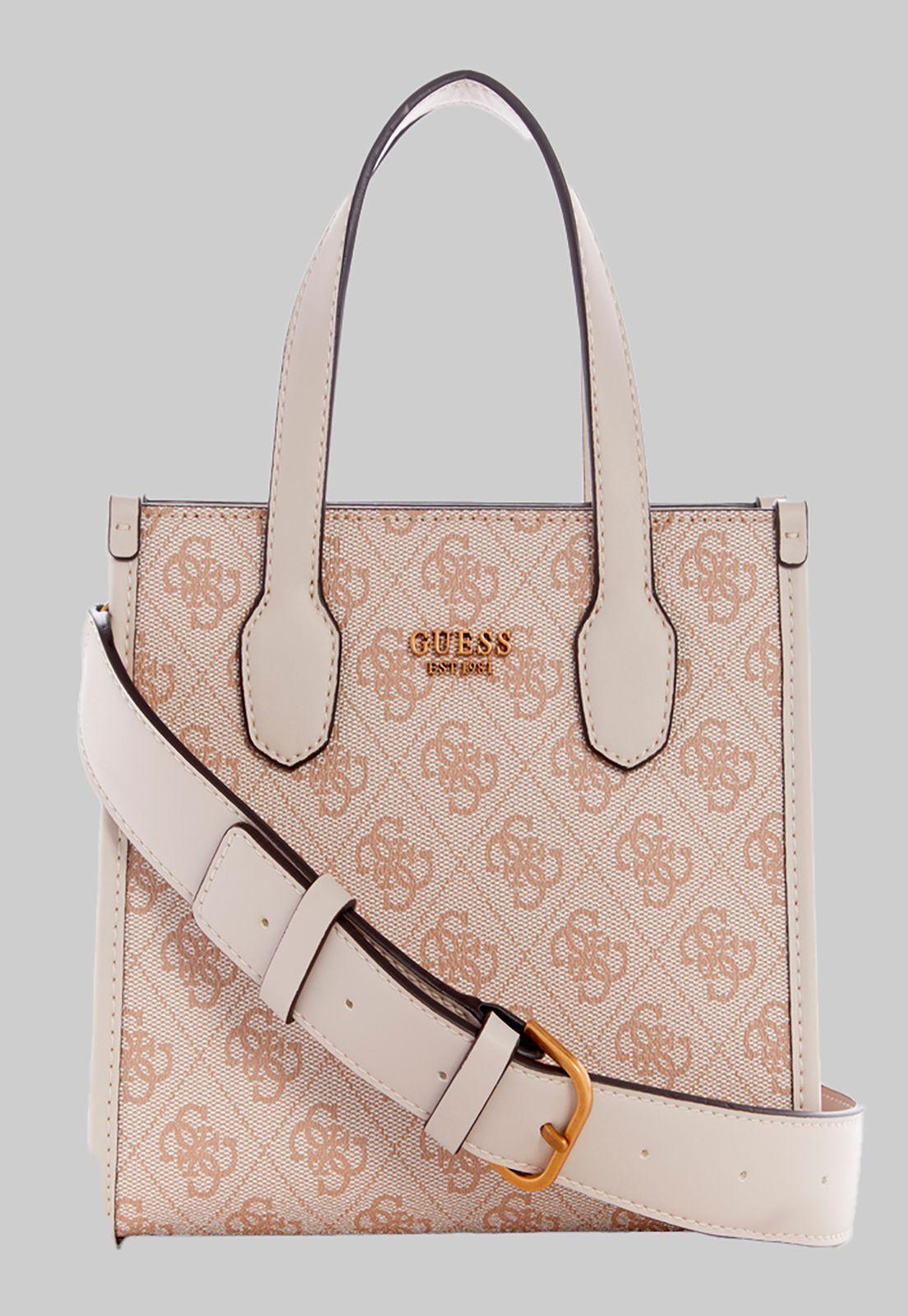 Mini Cartera Silvana Mini Tote Stl Crema Guess-2