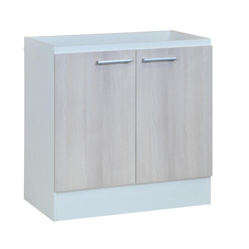 Mueble Cocina Base Lavaplatos 2 Puertas 80 Cm Base103M Acacia Mobikit-1
