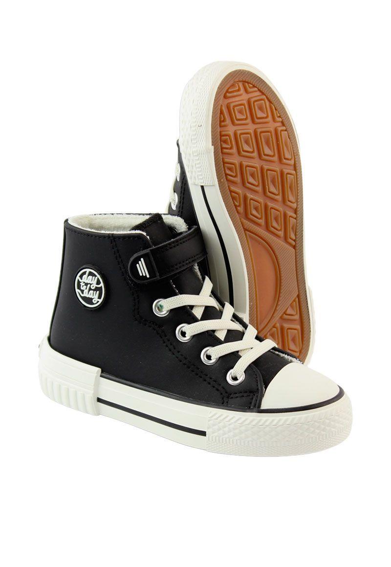Zapatilla day to day caña velcro elastico niño 943-3
