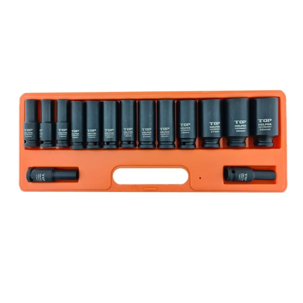 Set Caja Dados Impacto 1/2 Pulgada 15 Piezas-1