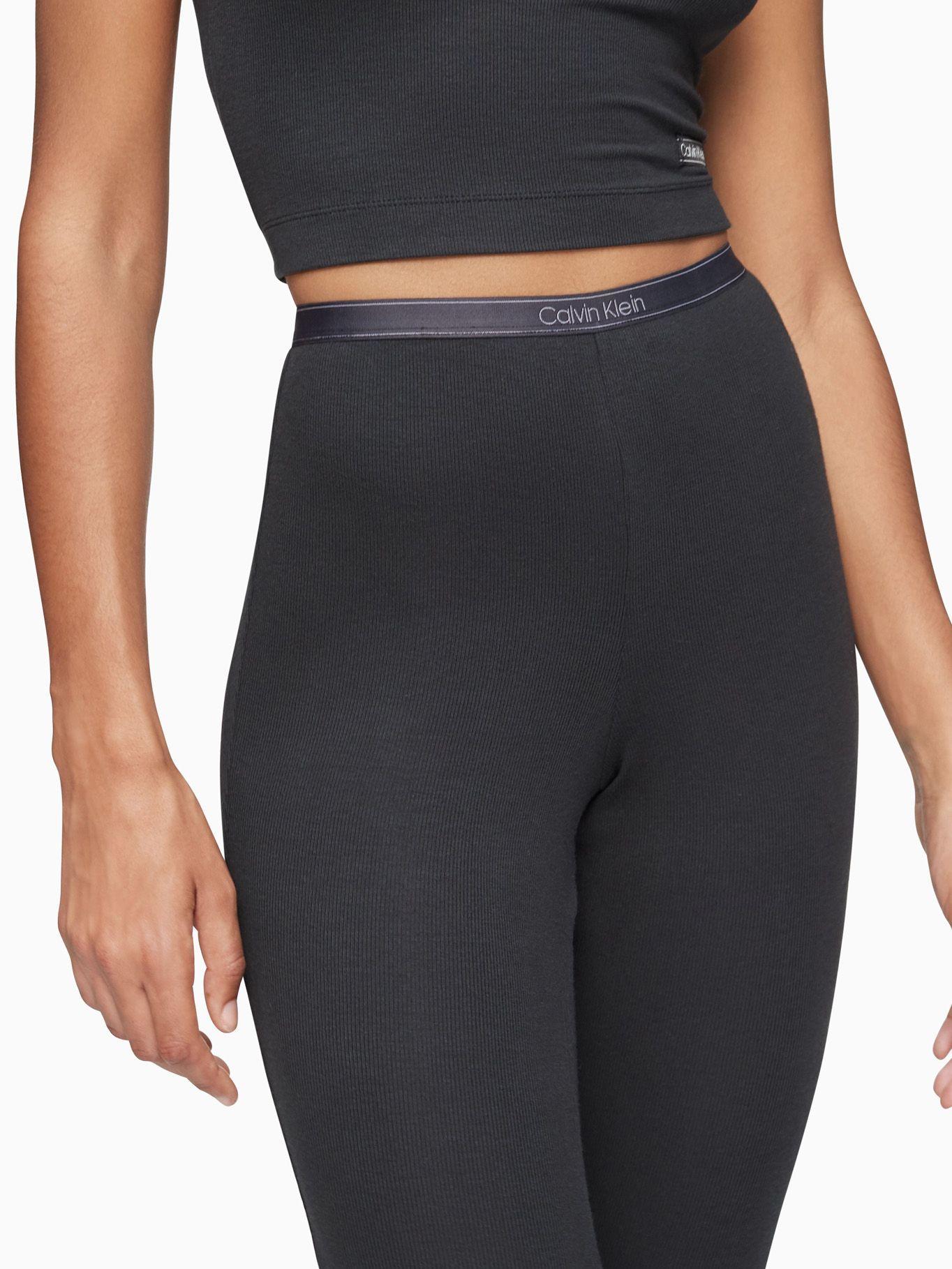 Legging Pure Ribbed Negro Calvin Klein-2