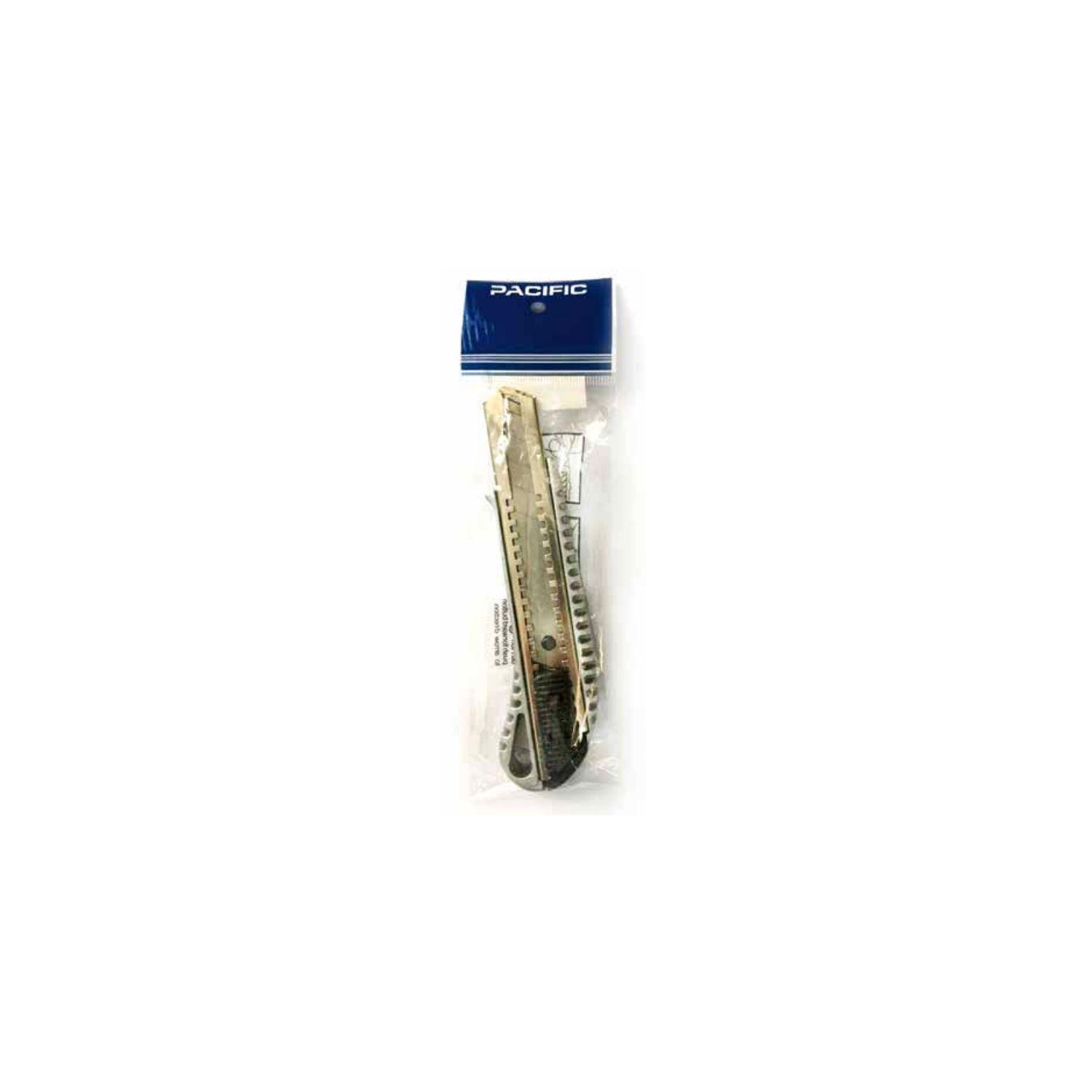 Cuchillo Cartonero De 16cms Con Hoja De 18mm Metálico - PuntoStore-1