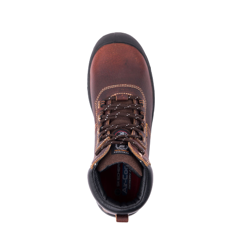 ZAPATO DE SEGURIDAD TIPO BOTIN SKECHERS HAMMER HIGH CAFÉ-3