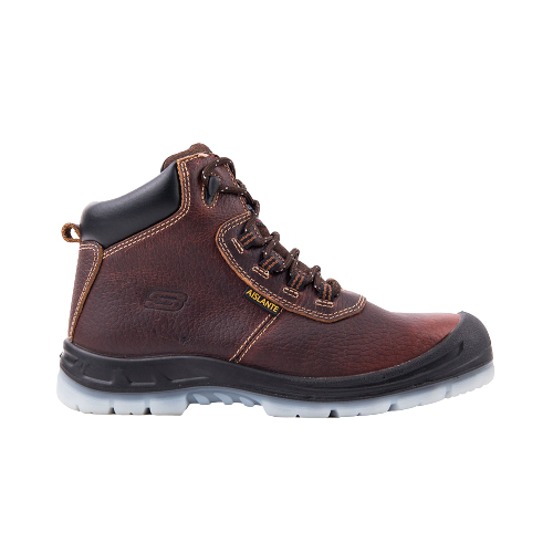 ZAPATO DE SEGURIDAD TIPO BOTIN SKECHERS HAMMER HIGH CAFÉ-1