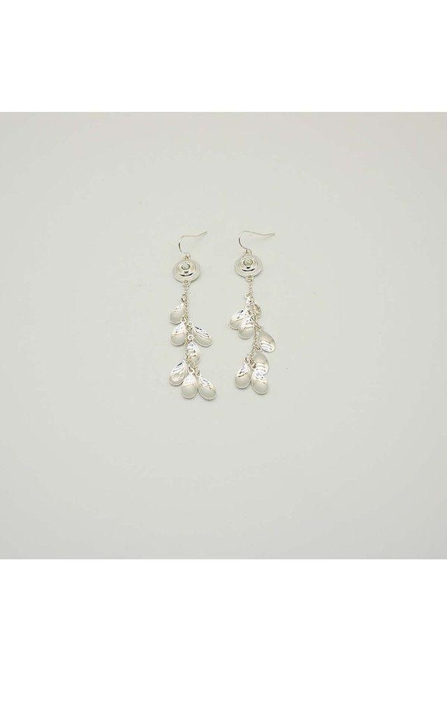 Aro Largo Lluvia Plateado i-D-0