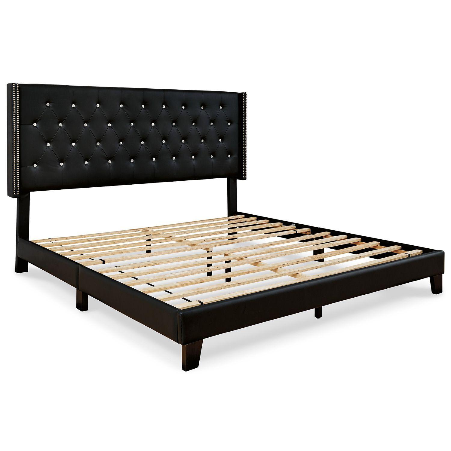Cama 2 plazas Vintasso black-4