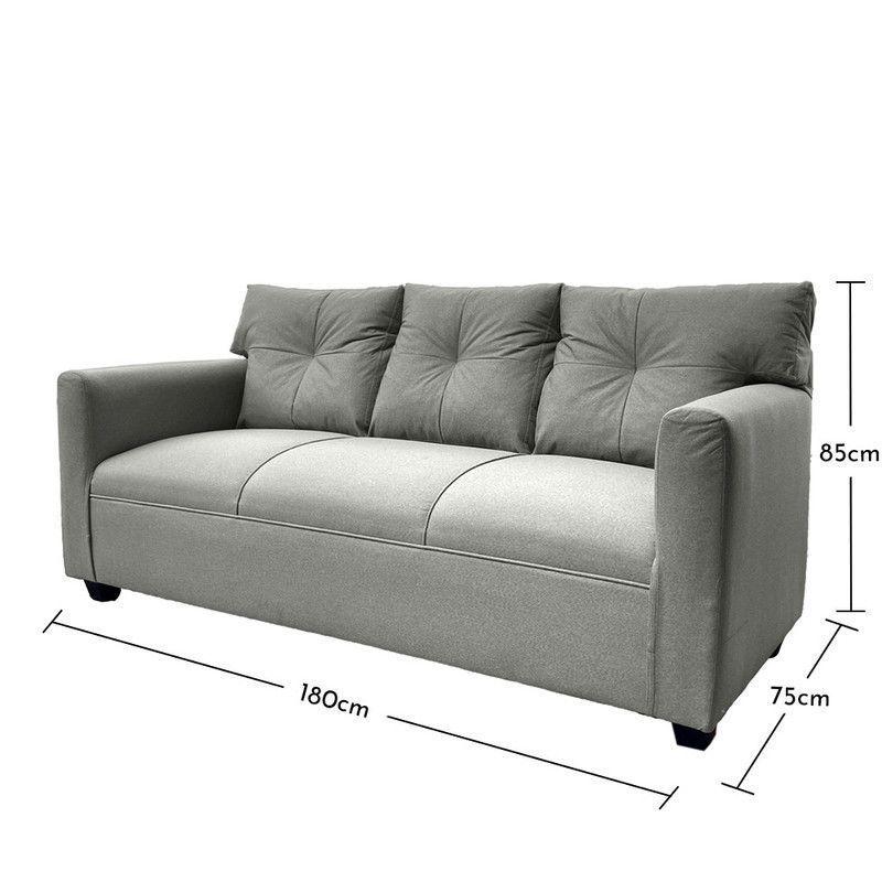 Juego Living Mateo Chenille Gris Pata Plastica 3C.1C.1C-7
