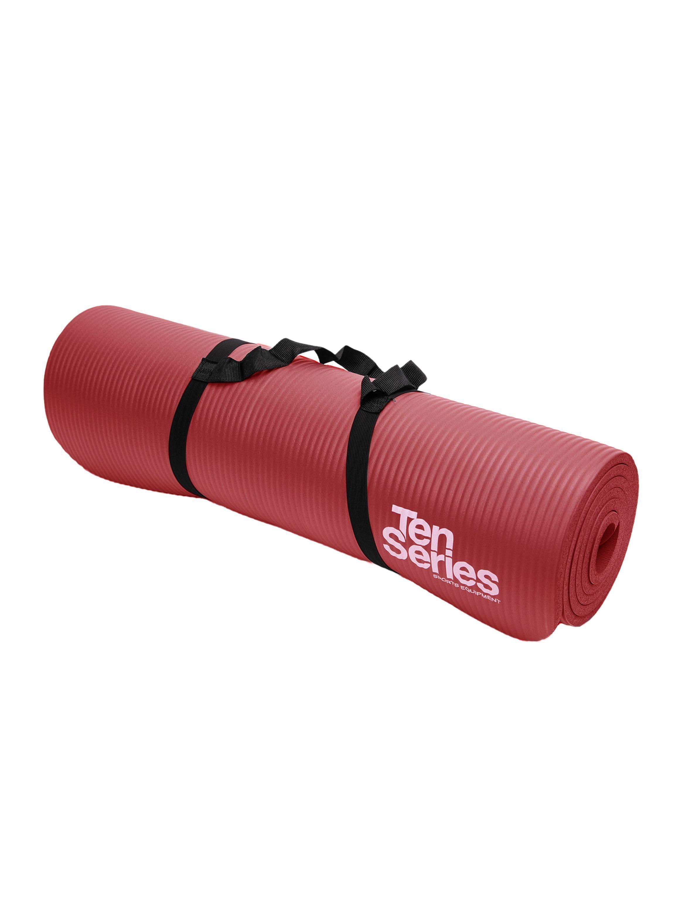 Mat De Yoga y Entrenamiento Rojo Ten series-2