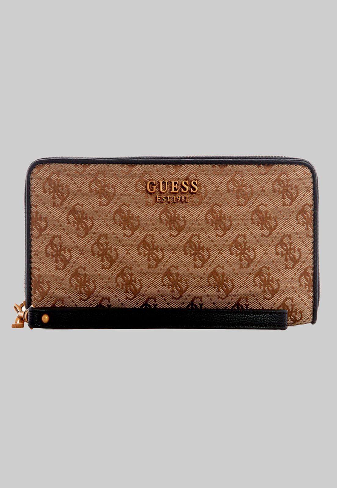 Billetera Aviana Slg Large Zip Around Negro Guess-0
